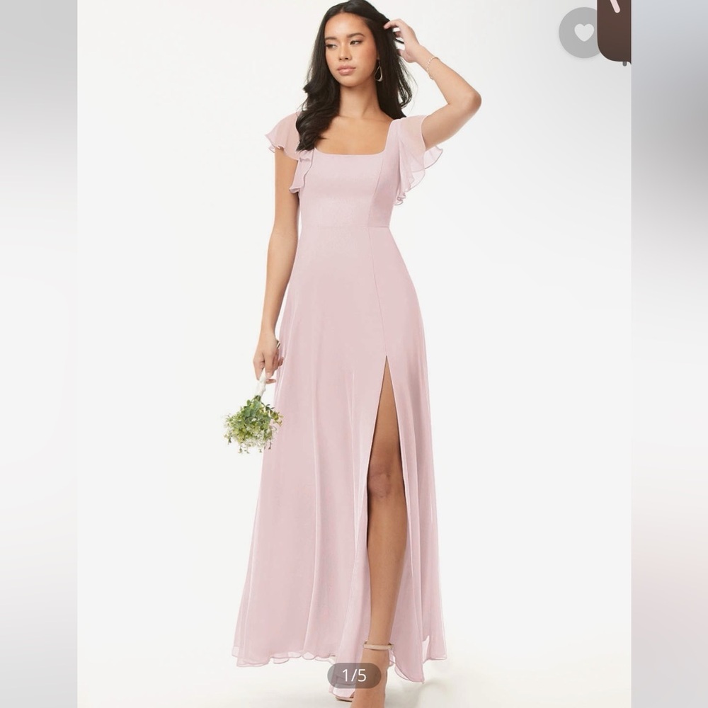 AZAZIE BONDI Stretch
Rose Petal A-Line Ruched Mesh Dress
